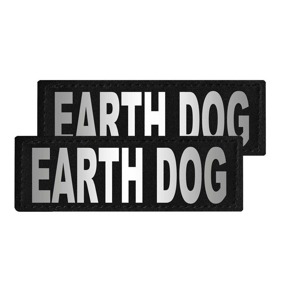 Reflective Fabric Patches for Dog Harness or Vest (Set of 2)