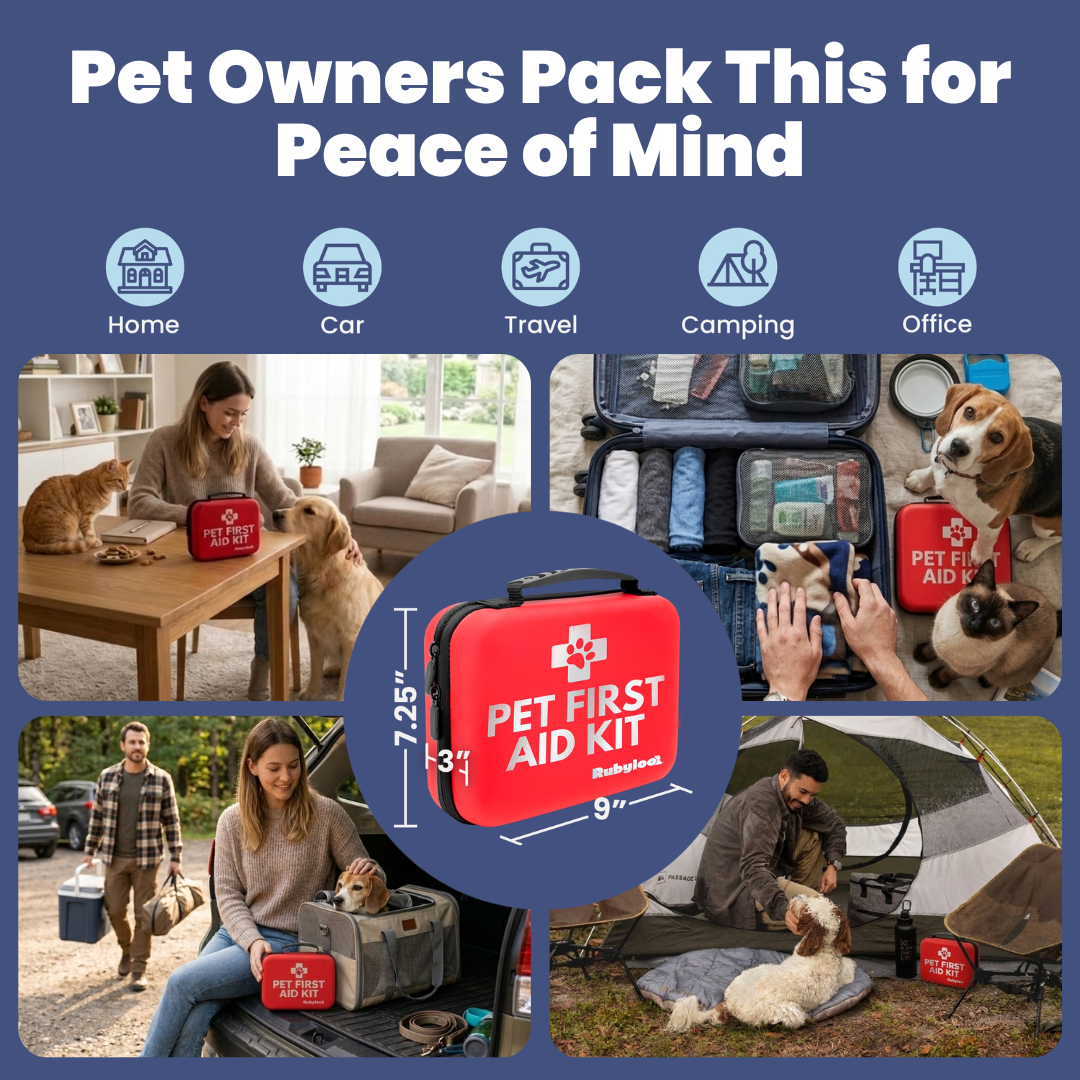 Pet First Aid Kit with Vet-Approved Essentials
