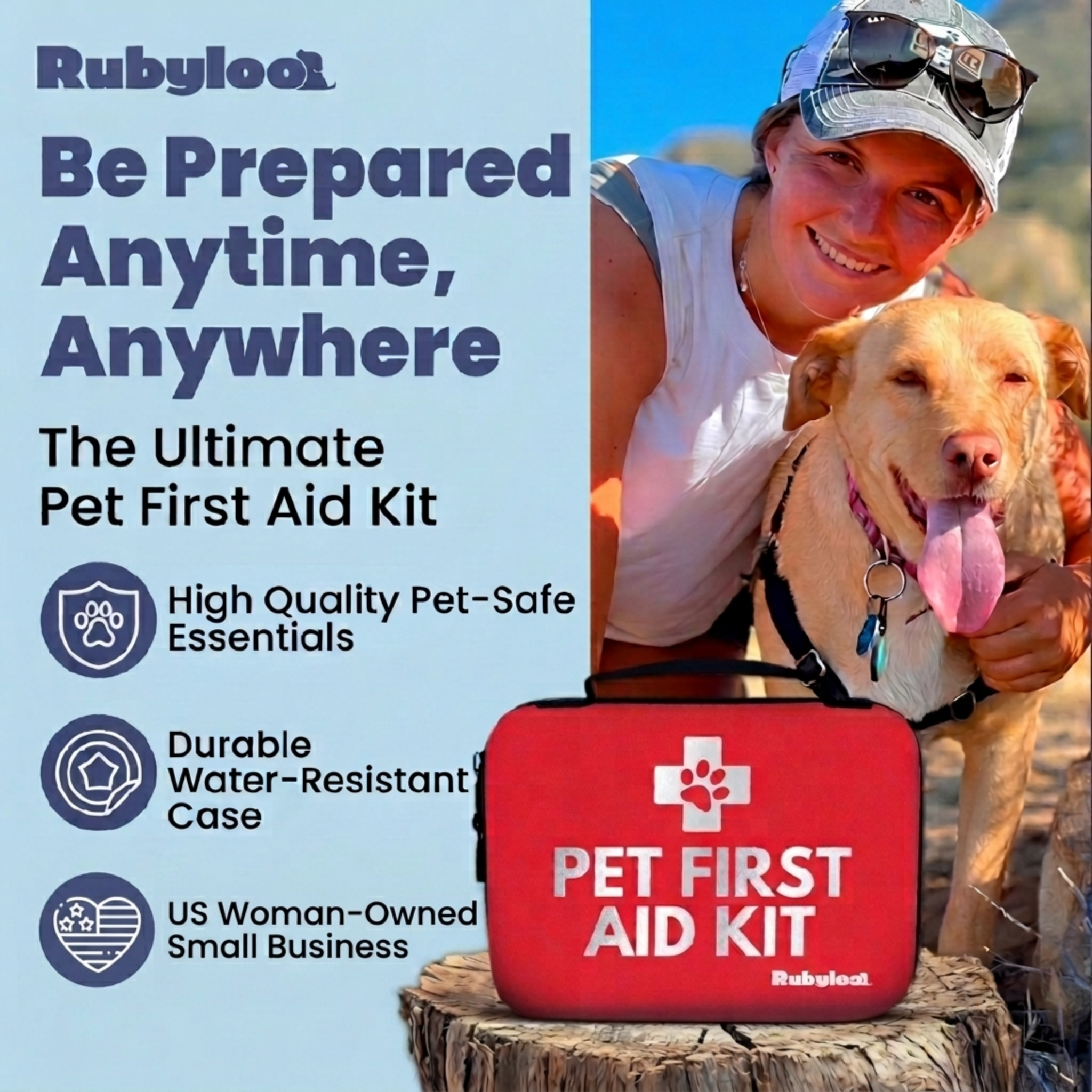 Pet First Aid Kit with Vet-Approved Essentials