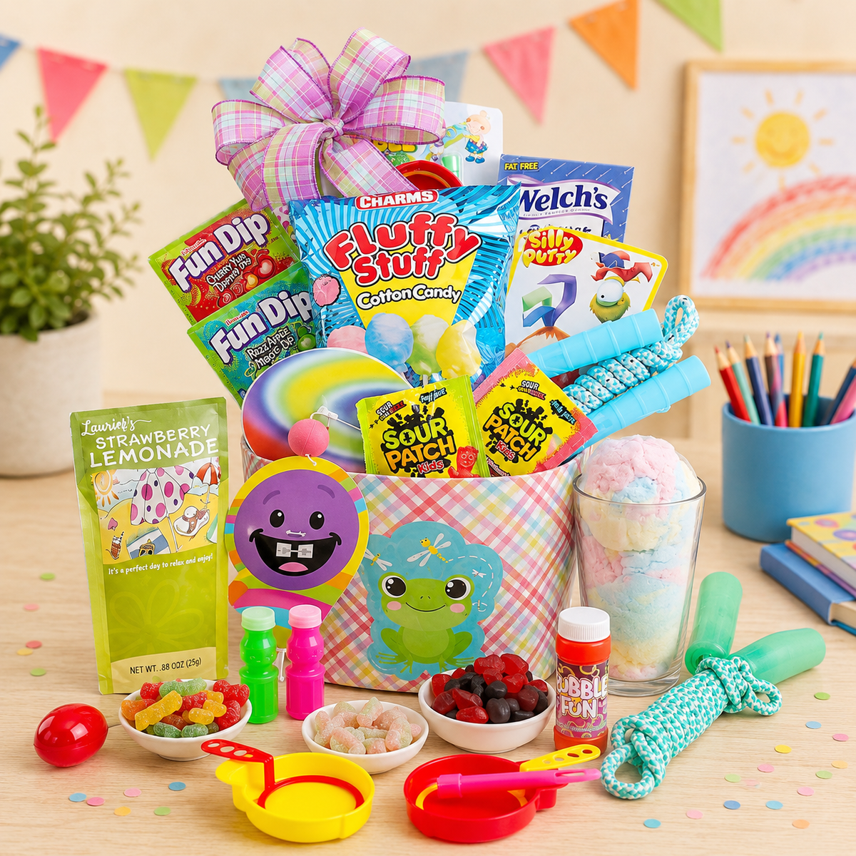 Kid's Activity & Treats Gift Basket