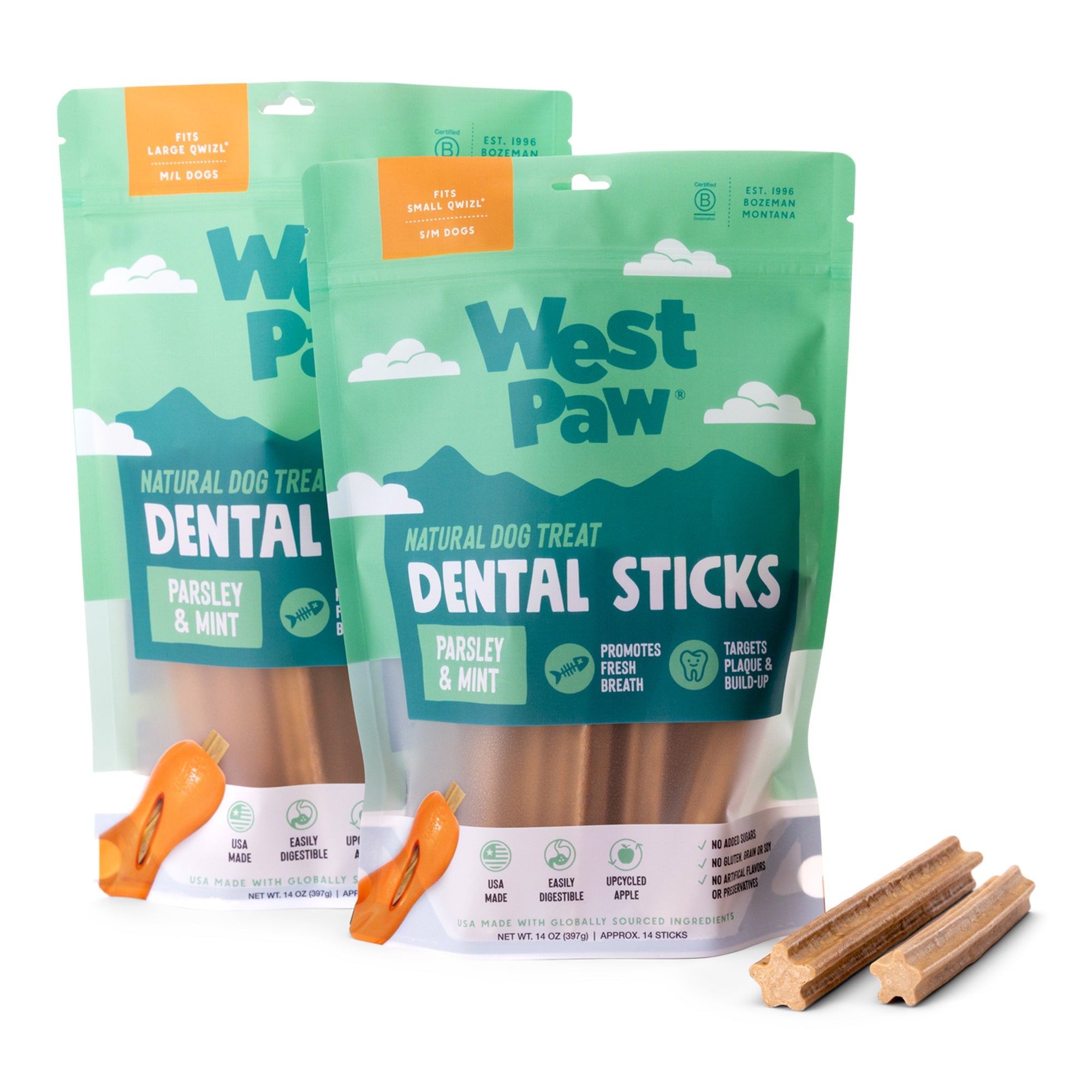 Natural Dental Sticks - Small - 14 oz