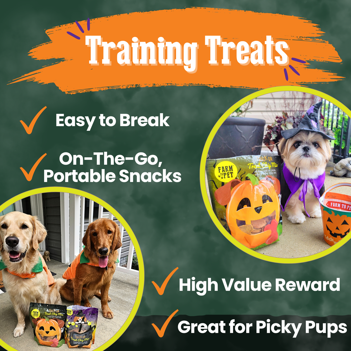 Trick or Treat Chip Mix - Halloween Dog Treats