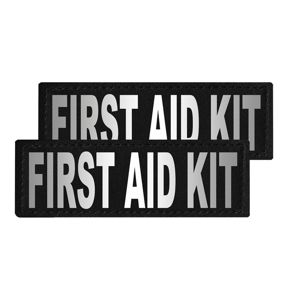 Reflective Fabric Patches for Dog Harness or Vest (Set of 2)