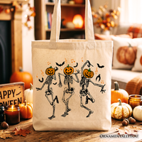Dancing Skeletons Trick or Treat Tote Bag