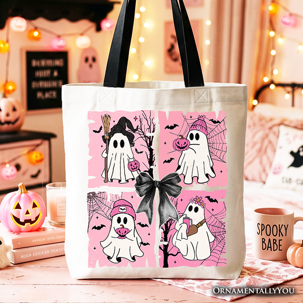 Halloween Ghost Trick or Treat Tote Bag