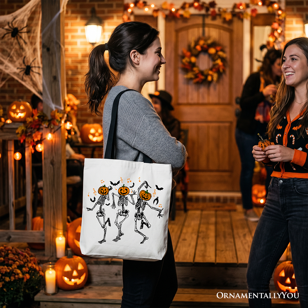 Dancing Skeletons Trick or Treat Tote Bag