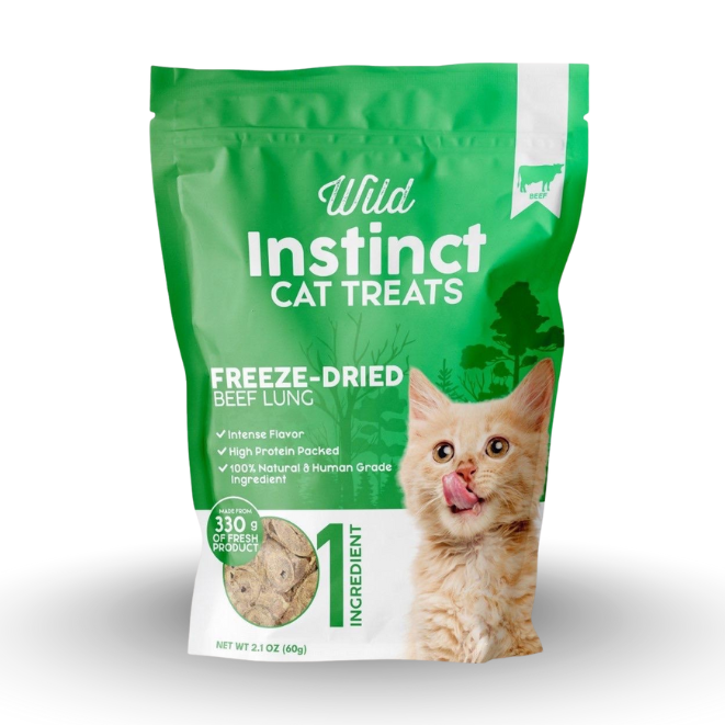 Freeze-Dried Beef Lung Treats for Cat