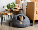 Merino Wool Cat Cave Bed