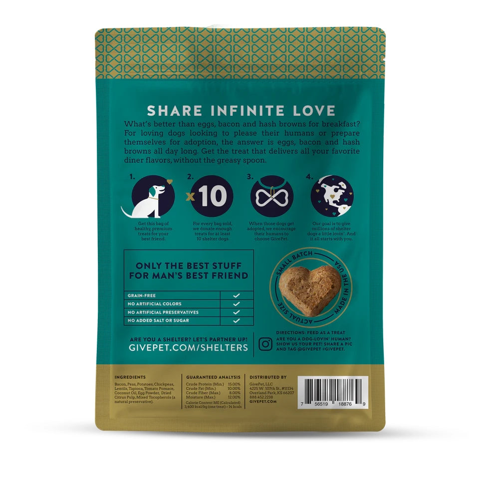 Breakfast All Day - GivePet Baked Dog Biscuits - 11oz
