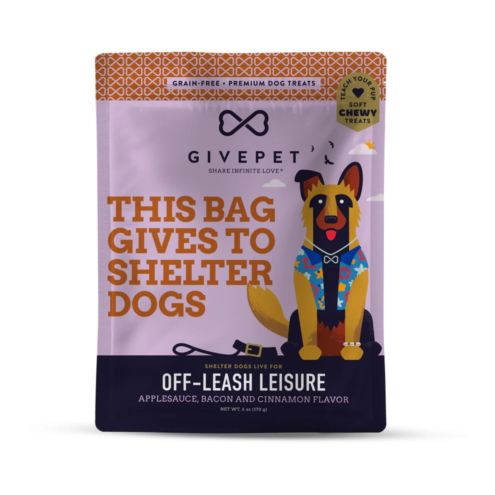 Off-Leash Leisure - GivePet Soft and Chewy Training Dog Treats - 6oz