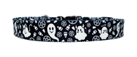 Goth Ghosties Black and White Pet Collar