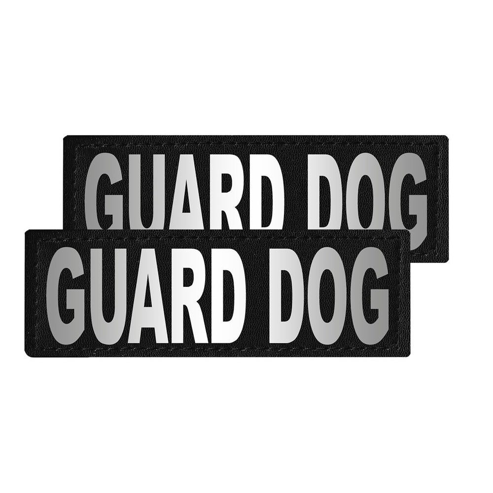 Reflective Fabric Patches for Dog Harness or Vest (Set of 2)