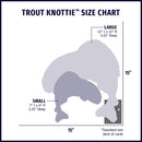 Raucous Rainbow Trout Knottie® Plush Dog Toy