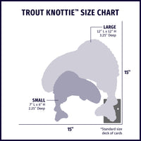 Raucous Rainbow Trout Knottie® Plush Dog Toy