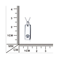Paw Print Tag Necklace