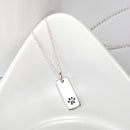 Paw Print Tag Necklace