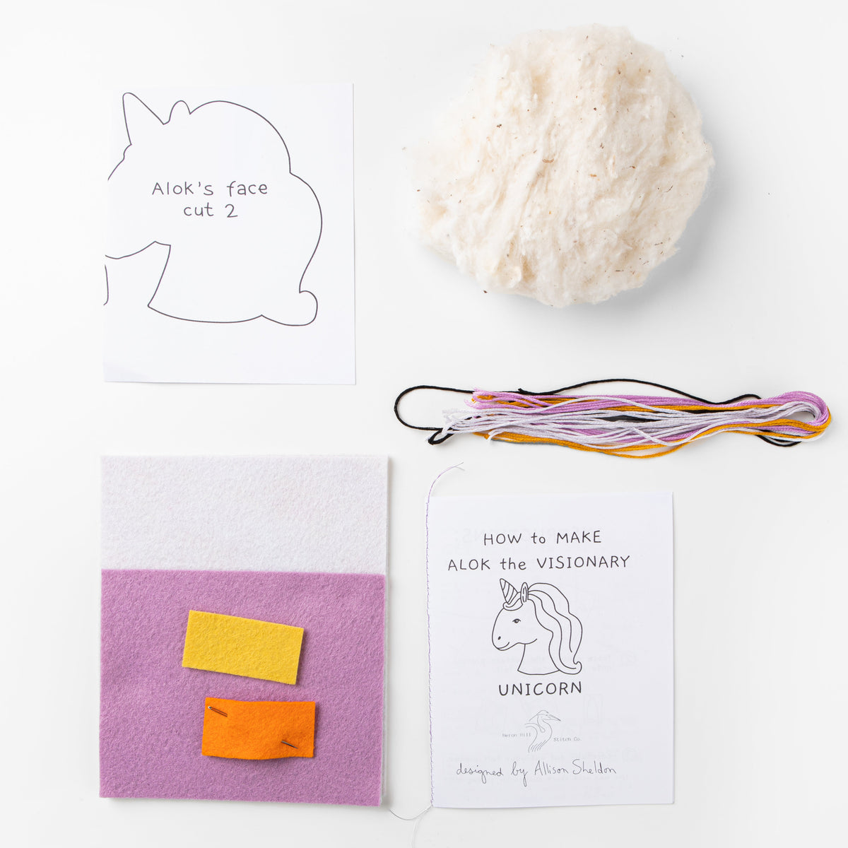 Alok the Visionary Unicorn: DIY Sewing Kit