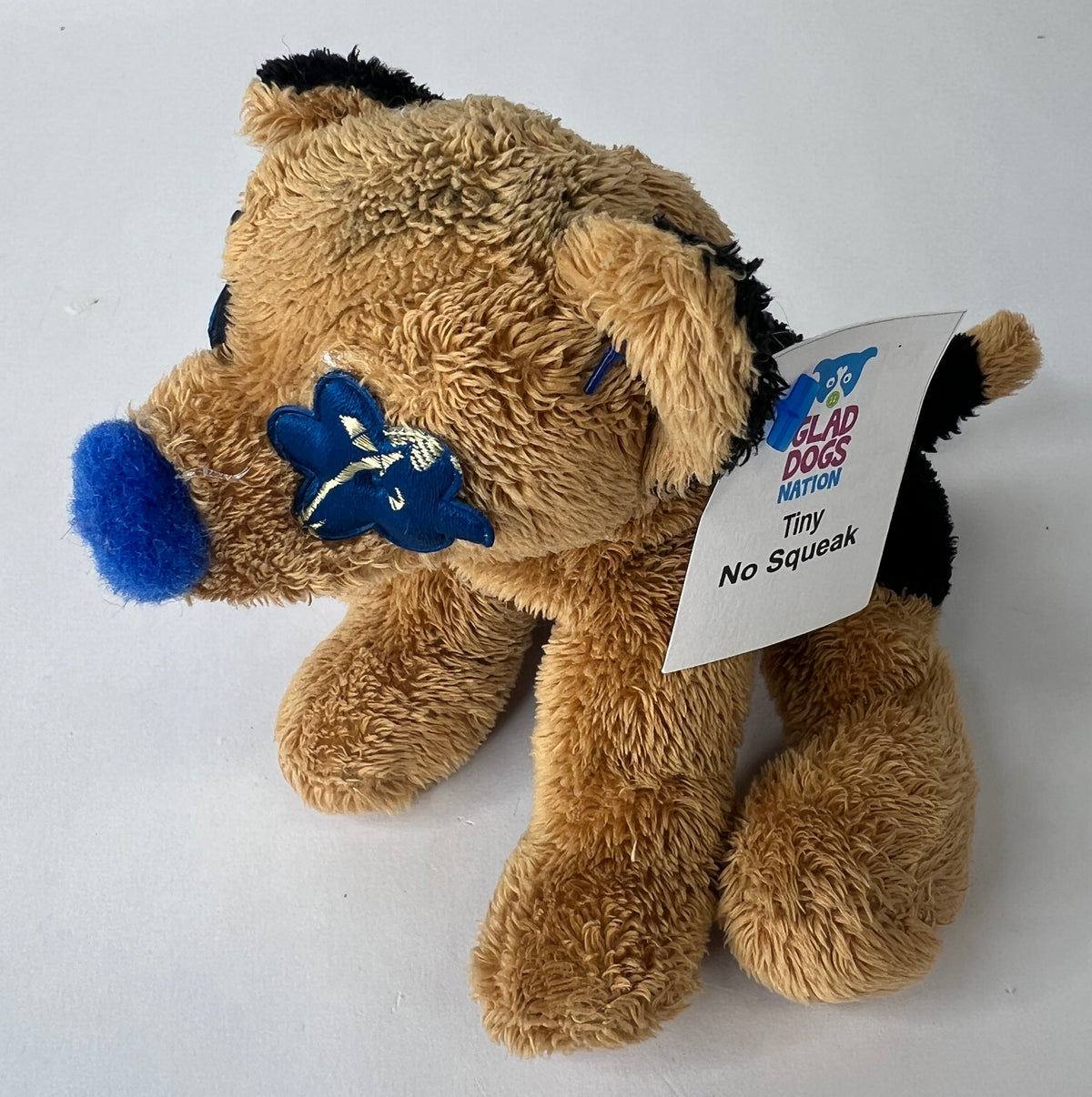 Tiny NO SQUEAK Stuffed Pet Toy