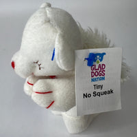 Tiny NO SQUEAK Stuffed Pet Toy