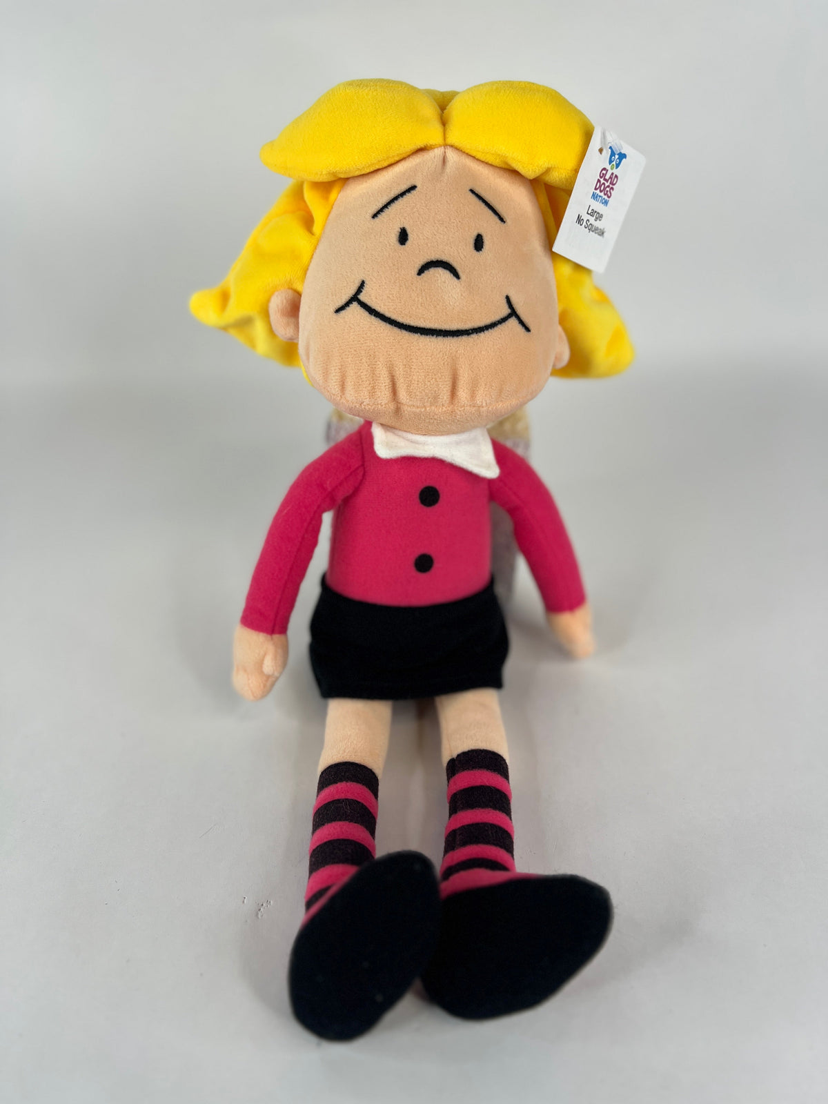 Large Cartoon Character Squeak & NO Squeak Dog Toys: 11"-14"