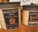 Wigglebutt Dog Treat Canister Set