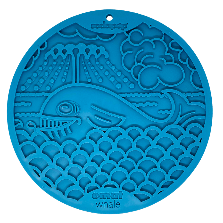 Whale Enrichment Lick Mat with Suction Cups - 8"