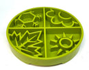 Four Seasons Slow Feeder Dog Bowl for Enrichment - 8" diameter x 1.5" deep
