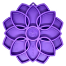 Mandala Slow Feeder Dog Bowl for Enrichment - 8" diameter x .75" deep