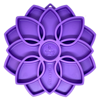 Mandala Slow Feeder Dog Bowl for Enrichment - 8" diameter x .75" deep