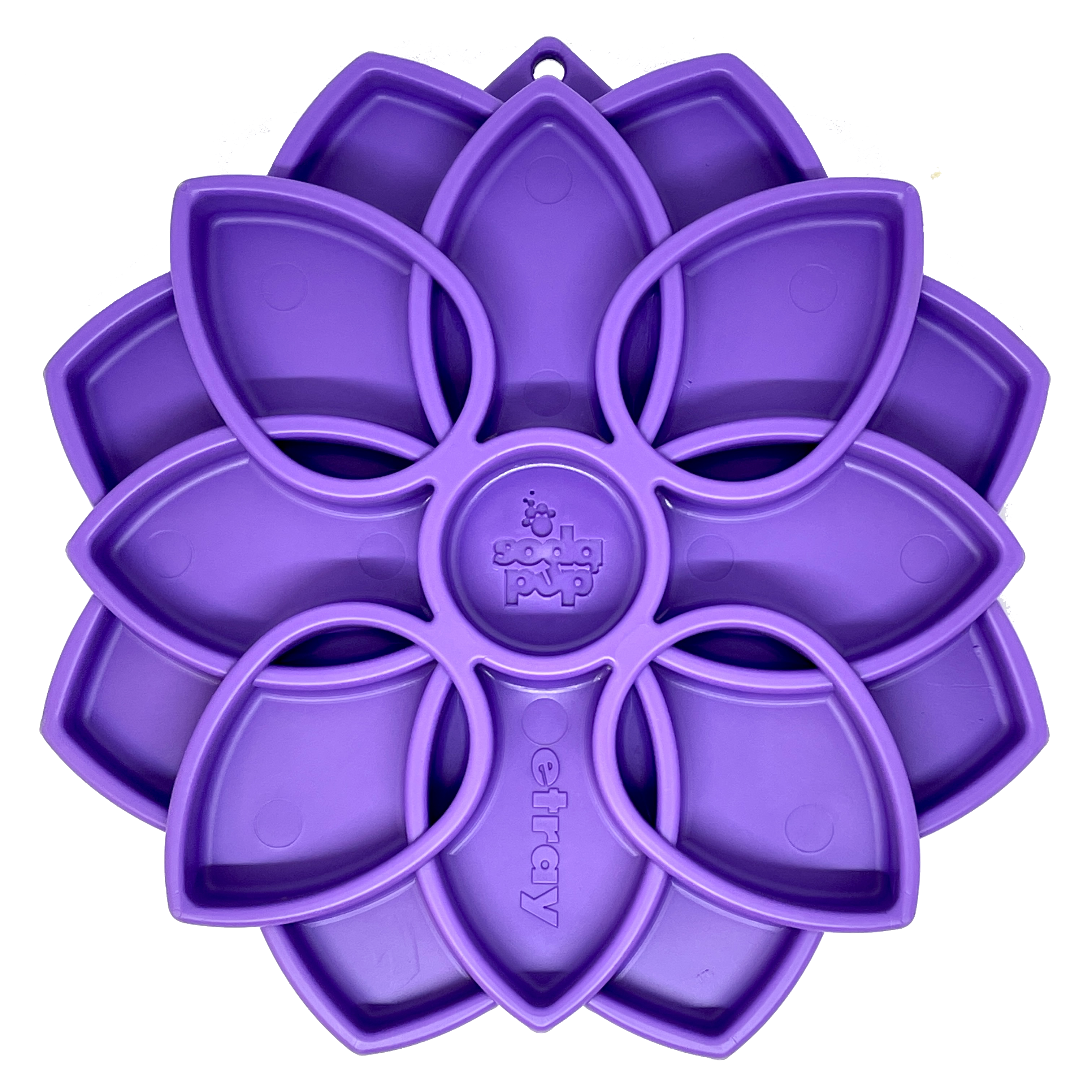 Mandala Slow Feeder Dog Bowl for Enrichment - 8" diameter x .75" deep
