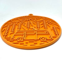 Retro Camper Enrichment Lick Mat with Suction Cups - 8"