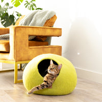Merino Wool Cat Cave Bed