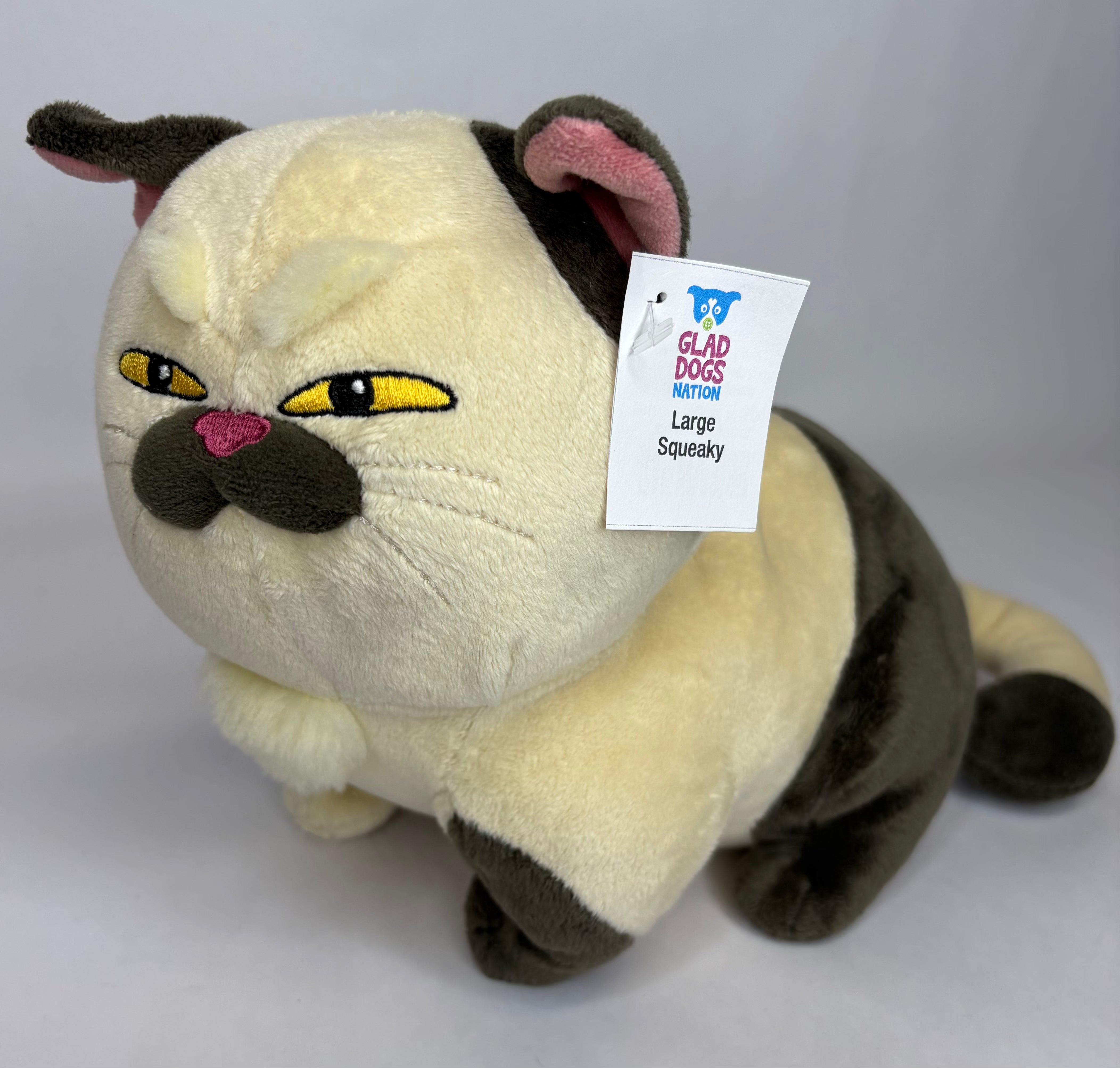 Large Cartoon Character Squeak & NO Squeak Dog Toys: 11"-14"