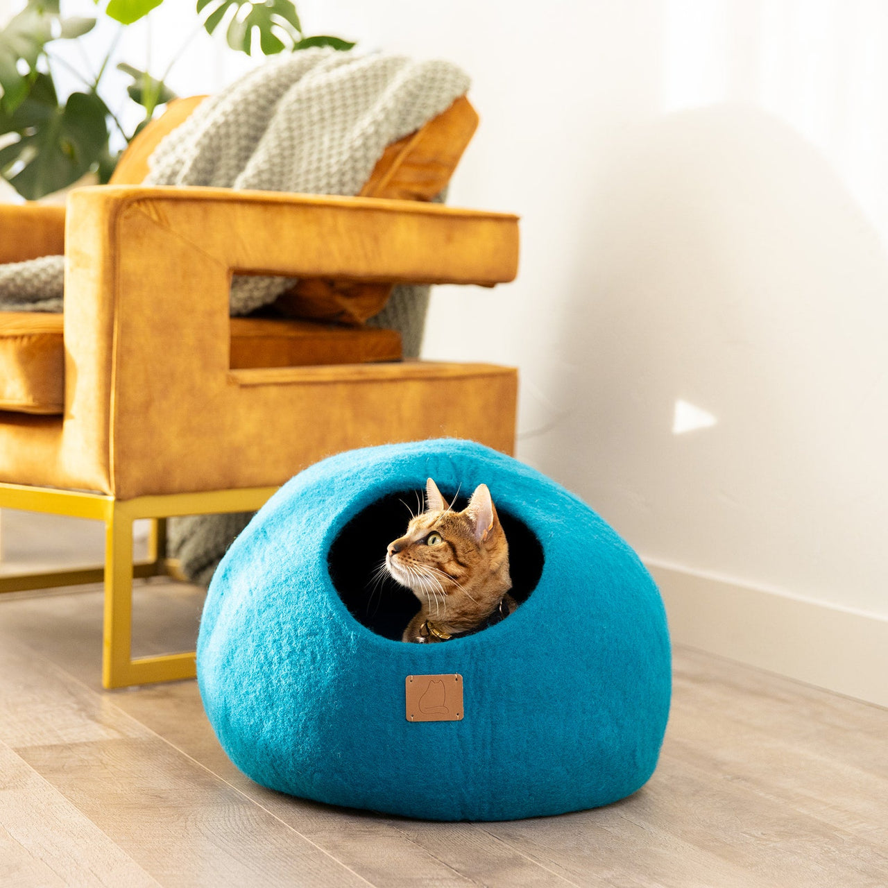 Merino Wool Cat Cave Bed