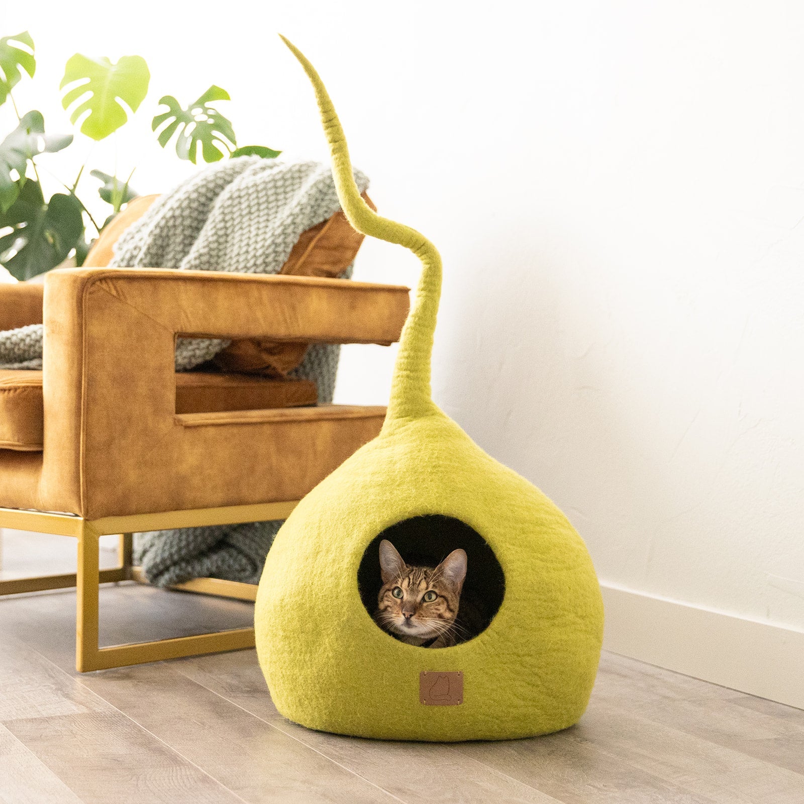 Whimsical Cat Tail Cave Bed