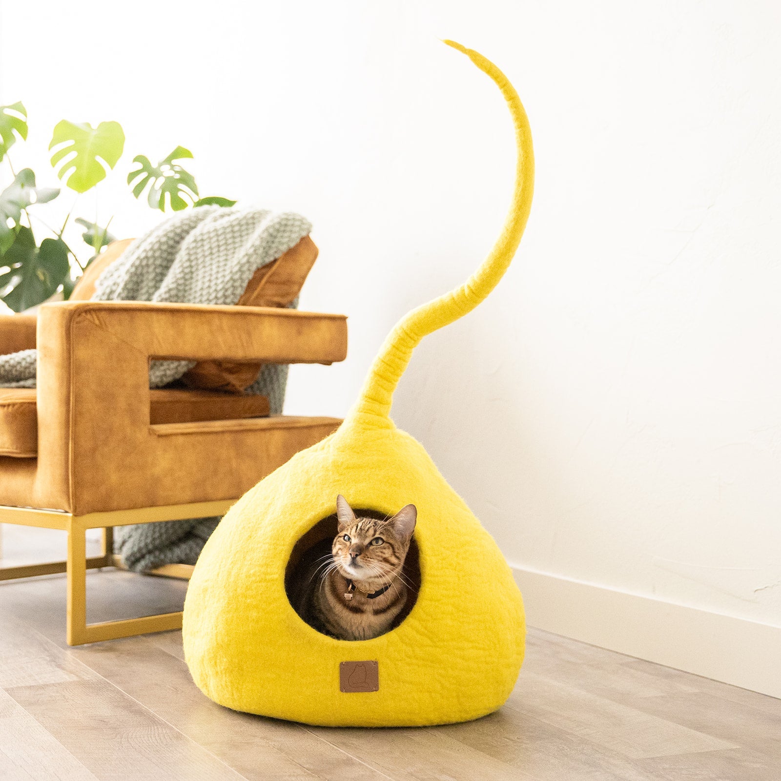Whimsical Cat Tail Cave Bed