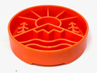 Great Outdoors Slow Feeder Dog Bowl for Enrichment - 8" diameter x 2" deep