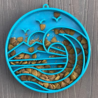 Baja Slow Feeder Dog Bowl for Enrichment - 8" diameter x 1.5" deep