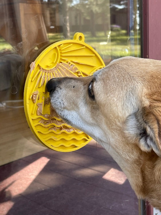 Sun n' Sea Enrichment Lick Mat with Suction Cups - 8"