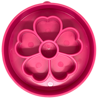 Flower Slow Feeder Dog Bowl for Enrichment - 8" diameter x 2" deep