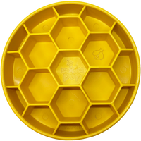 Honeycomb Slow Feeder Dog Bowl for Enrichment - 8" diameter x 2" deep