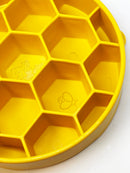 Honeycomb Slow Feeder Dog Bowl for Enrichment - 8" diameter x 2" deep