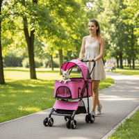 Executive Pet Stroller with Removable Cradle