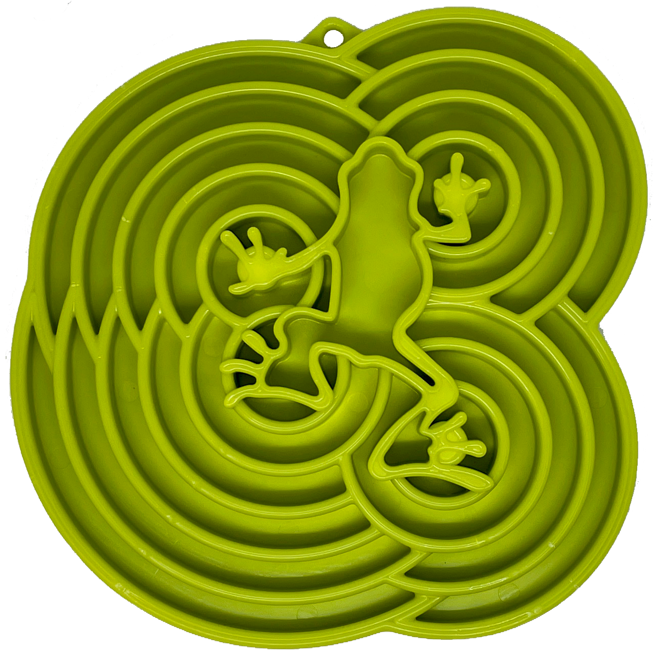 Water Frog Slow Feeder Dog Bowl for Enrichment - 8" diameter x 1.5" deep