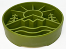Great Outdoors Slow Feeder Dog Bowl for Enrichment - 8" diameter x 2" deep