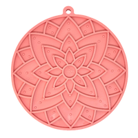 Lotus  Enrichment Lick Mat with Suction Cups - 8"