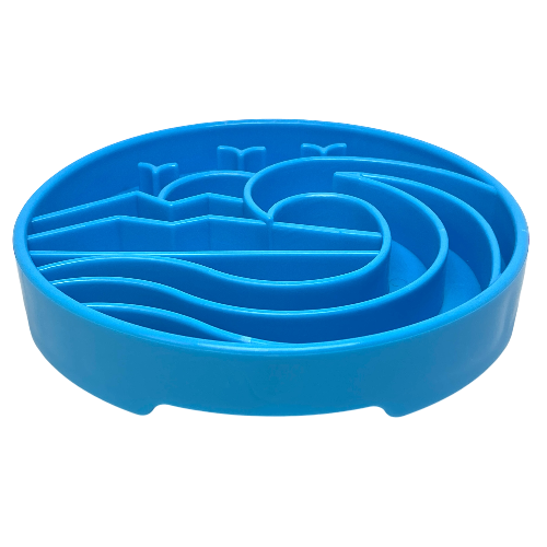 Baja Slow Feeder Dog Bowl for Enrichment - 8" diameter x 1.5" deep