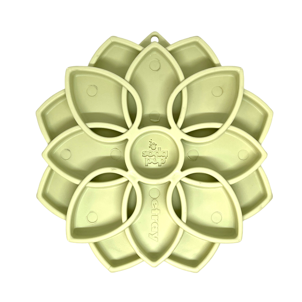Mandala SOFT Slow Feeder Dog Bowl for Enrichment - 8" diameter x 1" deep