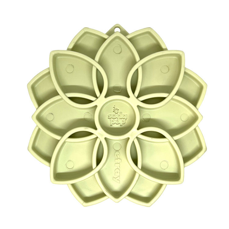 Mandala SOFT Slow Feeder Dog Bowl for Enrichment - 8" diameter x 1" deep