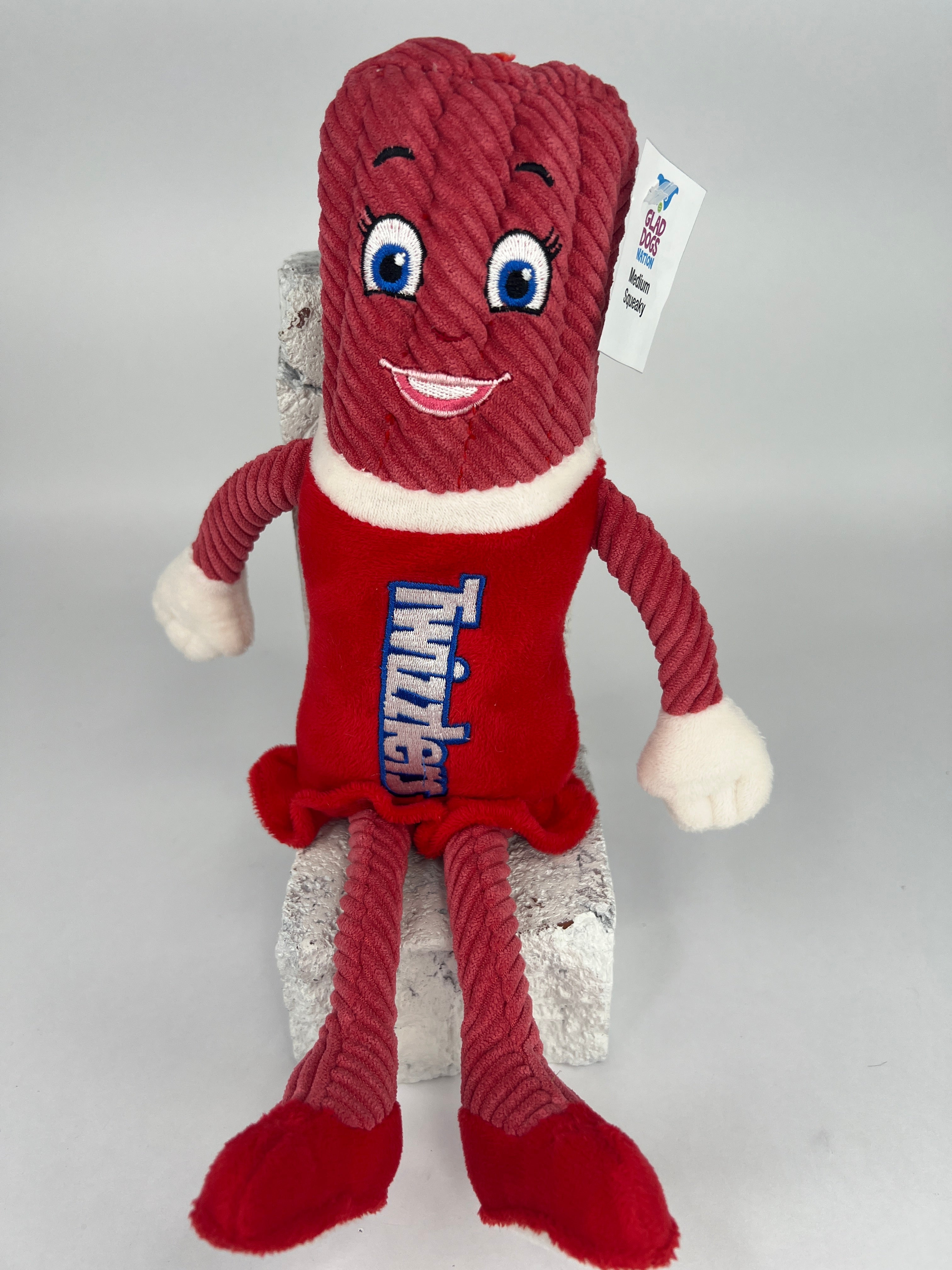 MEDIUM Hearts, Love & Candy Dog Toys: Squeak & NO SQUEAK